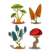 Funky Toadstools Thinlits Dies by Tim Holtz - Sizzix