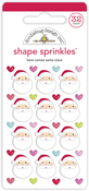 Here Comes Santa Claus Shape Sprinkles - Doodlebug