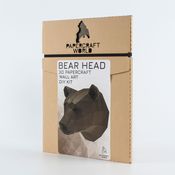 Bear Head 3D Wall Art - Papercraft World