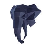 Elephant Head 3D Wall Art - Papercraft World