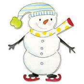 Snowman w/ Skates Bigz Die - Sizzix