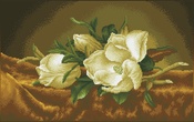 Magnolias on Gold Velvet (Heade) - Diamond Dotz Diamond Embroidery Facet Art Kit 26"X16"