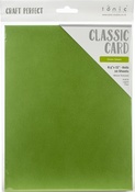 Grass Green - Craft Perfect Weave Textured Classic Card 8.5"X11" 10/Pkg