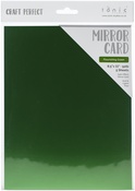 Flourishing Green - Craft Perfect Mirror Cardstock 92lb 8.5"X11" 5/Pkg