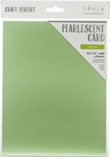 Fresh Mint - Craft Perfect Pearlescent Cardstock 8.5"X11" 5/Pkg