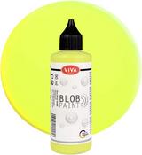 Neon Yellow Blob Paint - Viva Decor
