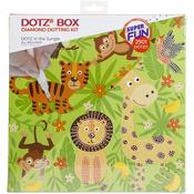 DOTZ In The Jungle - Diamond Dotz Art Box Kit 11"X11"