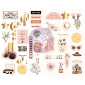 Golden Desert Collection Chipboard Stickers - Prima