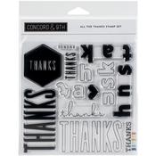 All The Thanks Clear Stamps - Concord & 9th