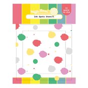 Ink Spots Stencil - Waffle Flower Crafts