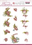 Red Flowers Pretty Flowers Punchout Sheet - Precious Marieke - Find It Trading