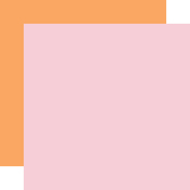 Light Pink/Orange Coordinating Solid Paper - Welcome Easter - Echo Park