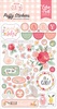 Welcome Baby Girl Puffy Stickers - Echo Park