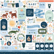 Welcome Baby Boy Element Sticker - Echo Park