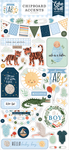 Welcome Baby Boy 6x13 Chipboard Accents - Echo Park