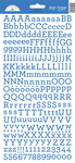 Blue Jean My Type Cardstock Alpha Stickers - Doodlebug