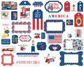 God Bless America Frames & Tags - Carta Bella