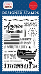 God Bless America Stamp Set - Carta Bella