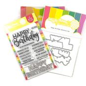 Happy Birthday Stamp & Die Set - Waffle Flower