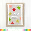 Perforated Pinking Shapes Stitchable Cards - Waffle Flower