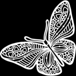 Joyous Butterfly 12x12 Stencil - The Crafters Workshop