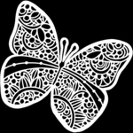 Sunny Butterfly 12x12 Stencil - The Crafters Workshop