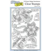 Happy Sentiments 4x6 Stamp Set - Crafters Workshop
