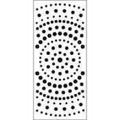 Concentric Circles 4x9 Slimline Stencil - Crafters Workshop
