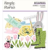 Bunnies & Blooms Bits & Pieces Die-Cuts - Simple Stories