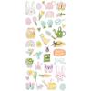 Bunnies & Blooms Puffy Stickers - Simple Stories