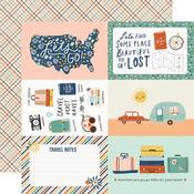 Elements 4x6 Paper - Safe Travels - Simple Stories