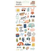 Safe Travels Puffy Stickers - Simple Stories