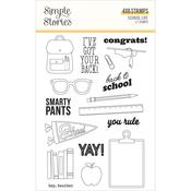School Life Photopolymer Clear Stamps - Simple Stories