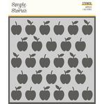 Apples 6x6 Stencil - School Life - Simple Stories