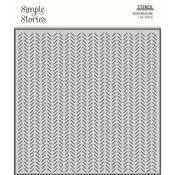 Herringbone Stencil - Happily Ever After -  Simple Stories