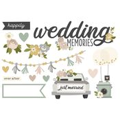 Wedding Memories Page Pieces - Happily Ever After - Simple Stories