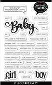 Baby Boy/Girl 4x6 Word Stamps - Photoplay