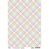 Pastel Plaid A4 Rice Paper - My First Year - Ciao Bella