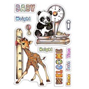 Baby Height & Weight Stamp Set - My First Year - Ciao Bella
