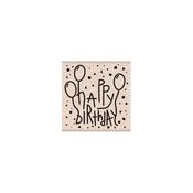 Happy Birthday From The Vault Mounted Rubber Stamp - Hero Arts