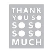 Thank You Message Cover Plate Dies - Hero Arts