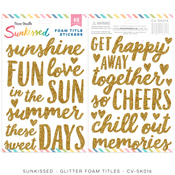 Sunkissed Glitter Foam Title Stickers - Cocoa Vanilla Studio