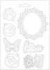 Frame & Butterfly Mold - Circle Of Love - Stamperia