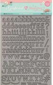 Alphabet Greyboard Cut Outs - Circle Of Love - Stamperia