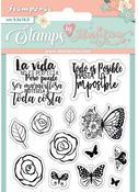 Roses & Butterfly Stamps - Circle Of Love - Stamperia