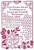 Flower With Frame Stencil - Romantic Journal - Stamperia