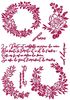 Garlands Love Stencil - Romantic Journal - Stamperia