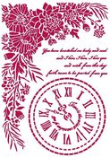 Clock Stencil - Romantic Journal - Stamperia