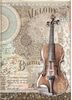 Violin Rice Paper - Passion - Stamperia