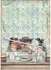 Violin & Traveling Rice Paper - Passion - Stamperia